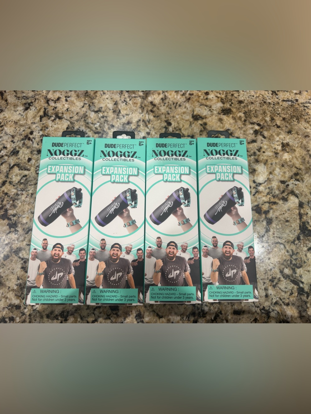 Dude Perfect NOGGZ Collectibles Expansion Pack - Teal/Black 4 packs